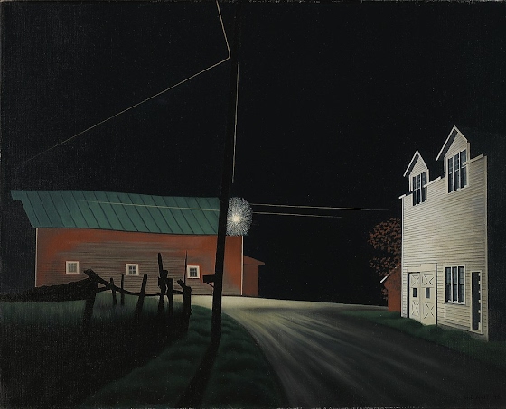 George Ault ~ Bright Light at Russell's Corners