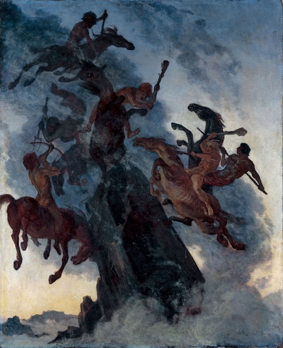 Albert Welti ~ Riders in the Mist