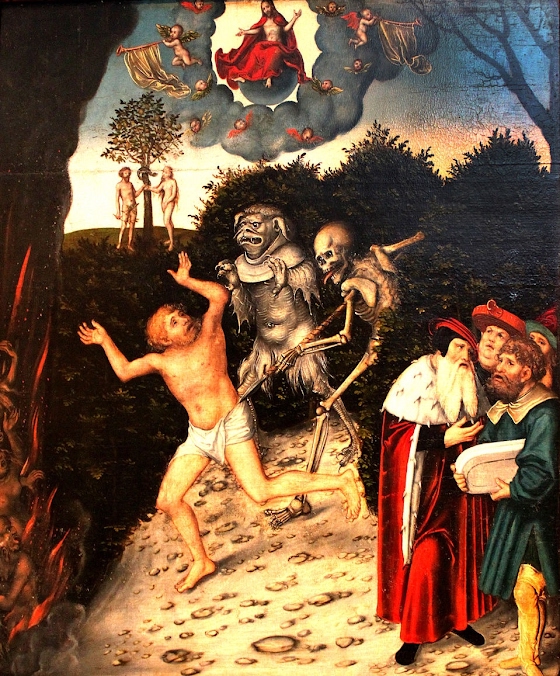 Lucas Cranach the Elder ~ Law and Grace