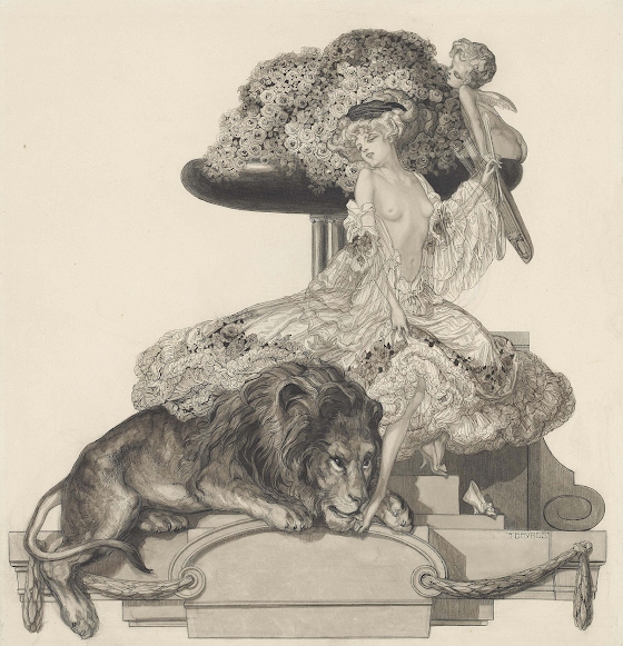 Franz von Bayros ~ Beauty and the Beast