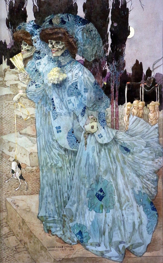 Gustav-Adolf Mossa ~ The Dead Women (Les Mortes)