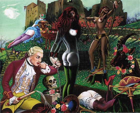 Clovis Trouille ~ Dolmancé and His Ghosts of Luxure