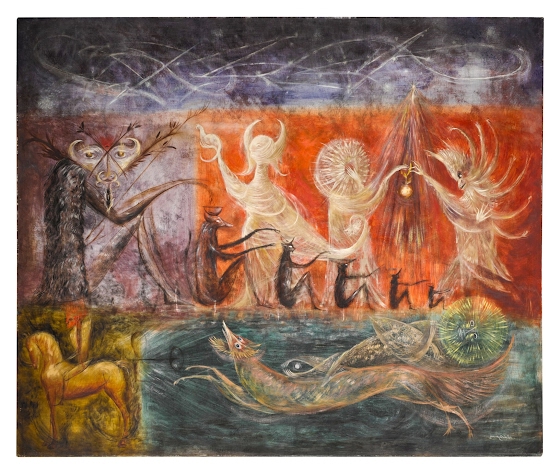 Leonora Carrington ~ Nephesh as the Soul in a State of Sleep