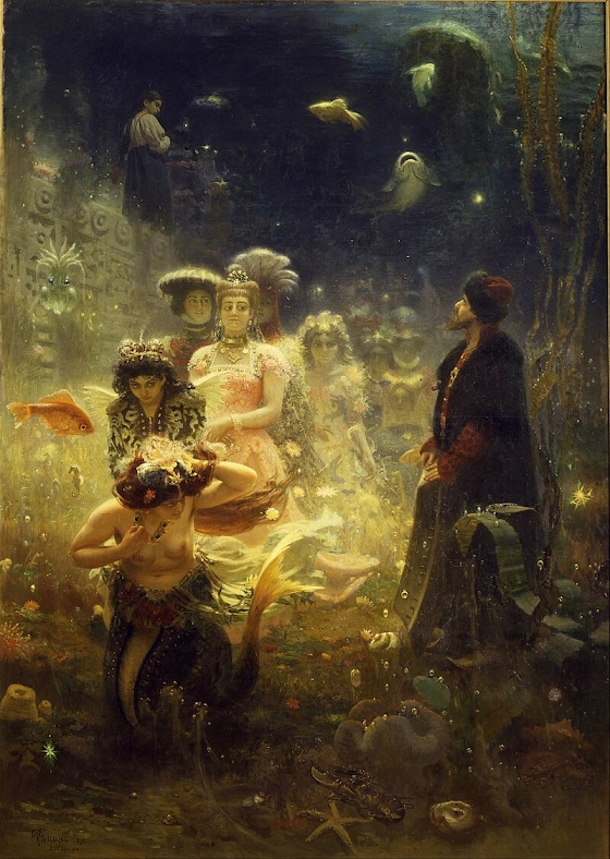 Ilya Repin ~ Sadko in the Underwater Kingdom
