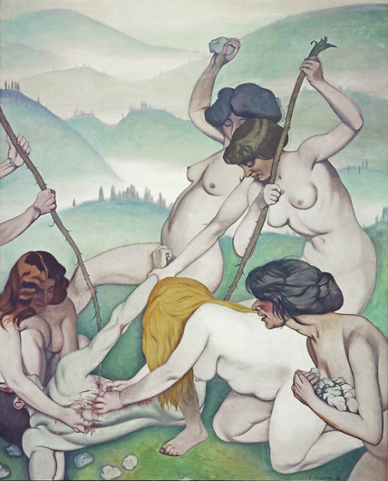 Félix Vallotton ~ Orpheus dismembered by the Maenads