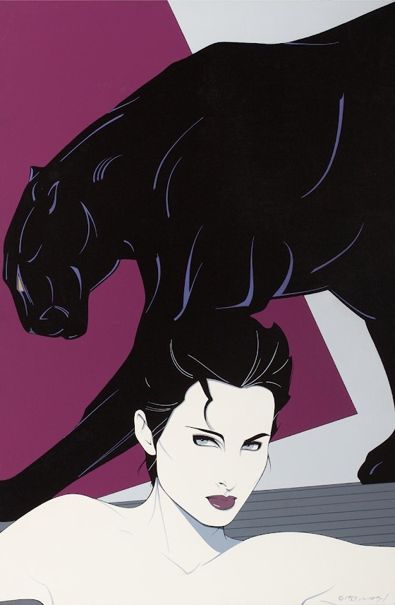Patrick Nagel ~ Posing with Panther