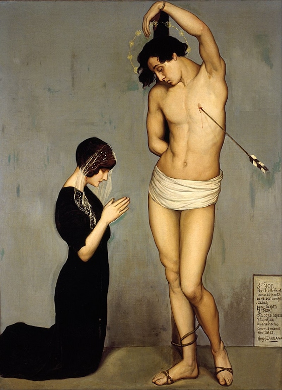 Ángel Zárraga ~ Votive Offering (Saint Sebastian)