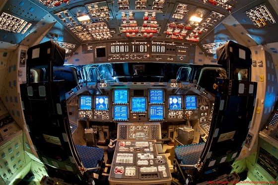 Flight Deck of Space Shuttle Endeavour