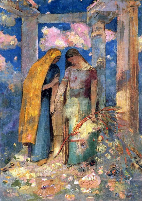 Odilon Redon ~ Mystical Conversation