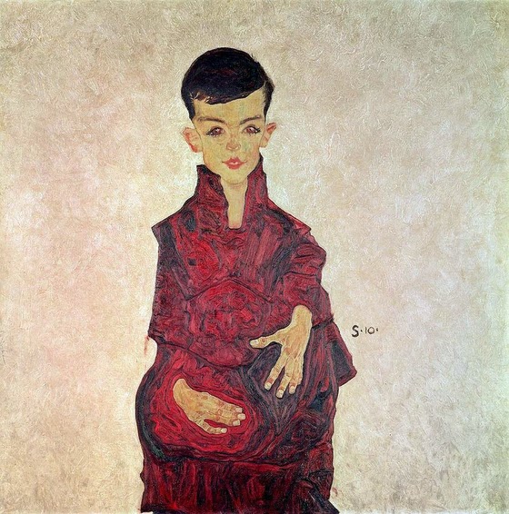 Egon Schiele ~ Portrait of Herbert Rainer