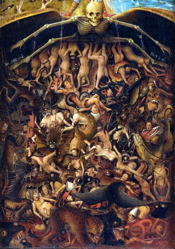 Jan van Eyck ~ Crucifixion and Last Judgement diptych