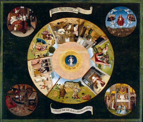 Hieronymus Bosch ~ The Seven Deadly Sins and the Four Last Things