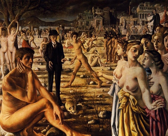 Paul Delvaux ~ City of Torment