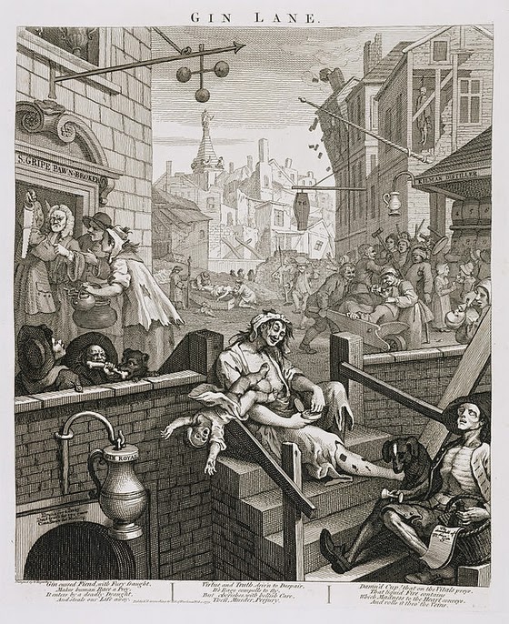 William Hogarth ~ Gin Lane