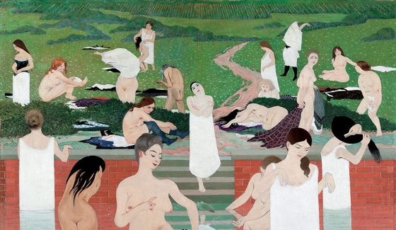 Félix Vallotton ~ The Bath. Summer Evening