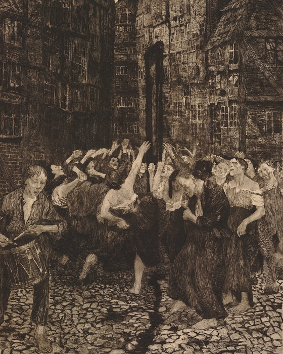 Käthe Kollwitz ~ The Carmagnole (Dance Around the Guillotine)