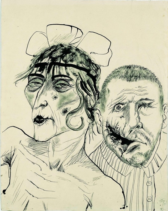 Otto Dix ~ Prostitute and Disabled War Veteran. Two Victims of Capitalism