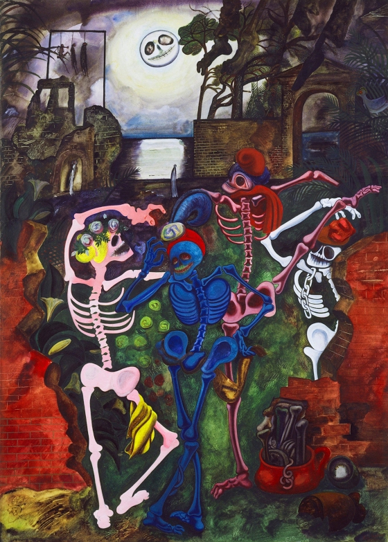 Edward Burra ~ Dancing Skeletons