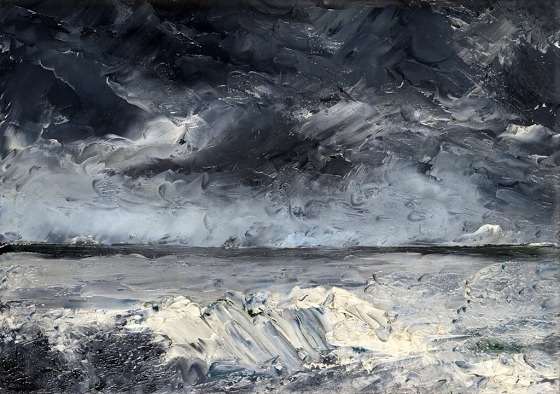 August Strindberg ~ Ice boulders on the shore