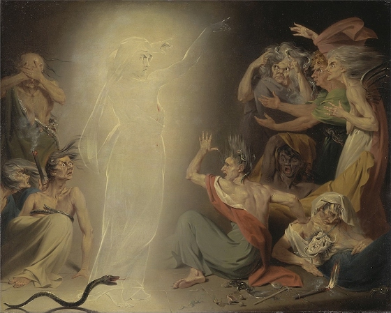 John Downman ~ The Ghost of Clytemnestra Awakening the Furies