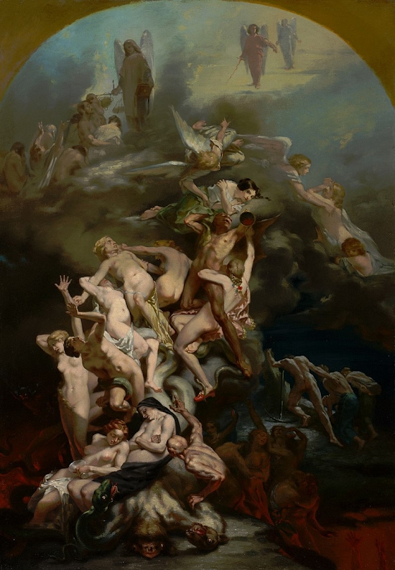 Octave Tassaert ~ Heaven and Hell