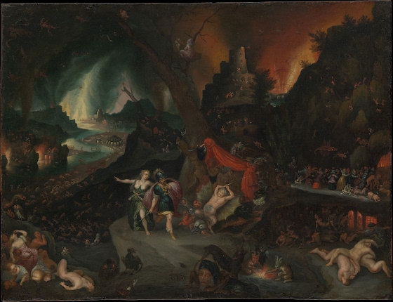 Jan Brueghel The Younger ~ Aeneas and the Sibyl in the Underworld 