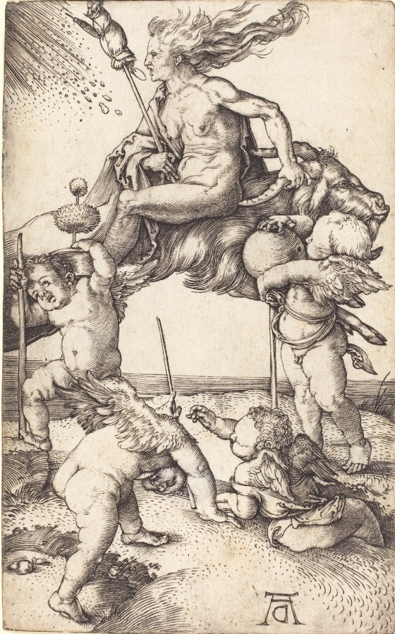 Albrecht Dürer ~ Witch Riding on a Goat