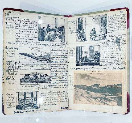 Edward Hopper's sketchbook.