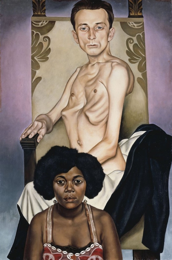Christian Schad ~ Agosta, the Pigeon-Chested Man, and Rasha, the Black Dove