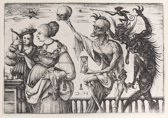 Daniel Hopfer ~ Death and the Devil Surprising Two Women