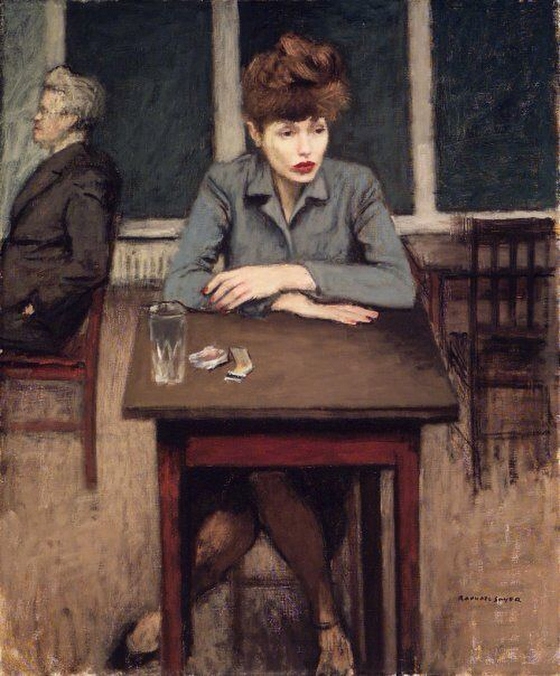 Raphael Soyer ~ Cafe Scene