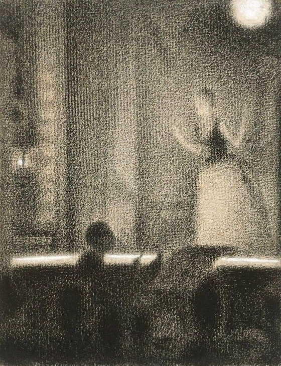Georges Pierre Seurat ~ Café-concert (At the Gaîté Rochechouart)