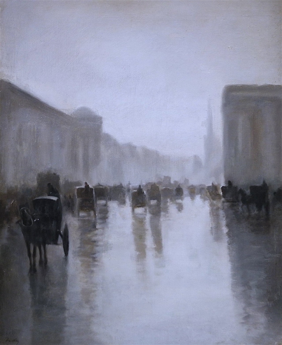 Giuseppe De Nittis ~ Parigi, Rue de Rivoli 
