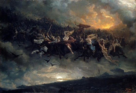 Peter Nicolai Arbo  ~ The Wild Hunt of Odin