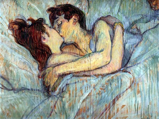 Henri de Toulouse-Lautrec ~ In Bed: The Kiss