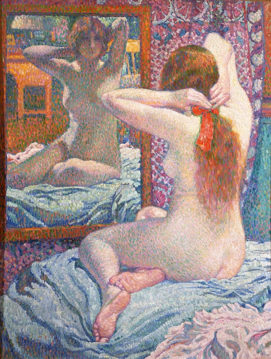 Théo van Rysselberghe ~ The Scarlet Ribbon