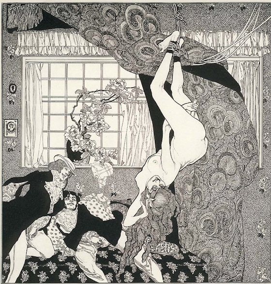 Franz von Bayros ~ Illustration for the Tales at the Dressing Table by Choisy Le Conin