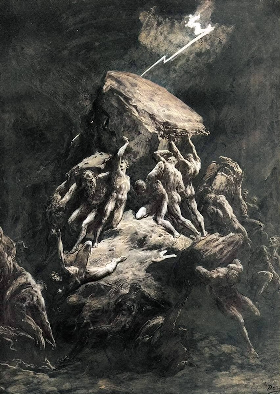 Gustave Doré ~ The Clash of the Titans