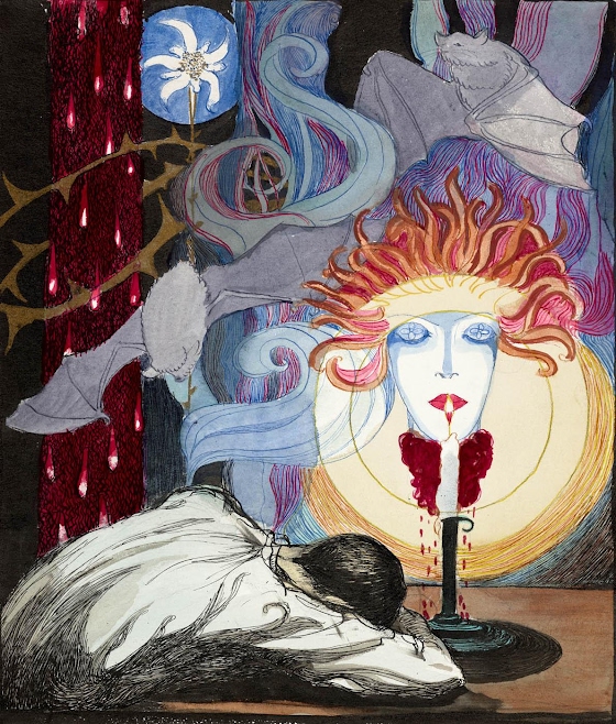 Jeanne Mammen ~ Man and Medusa