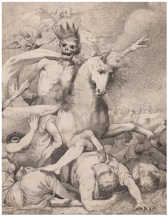 John Hamilton Mortimer ~ Death on a Pale Horse