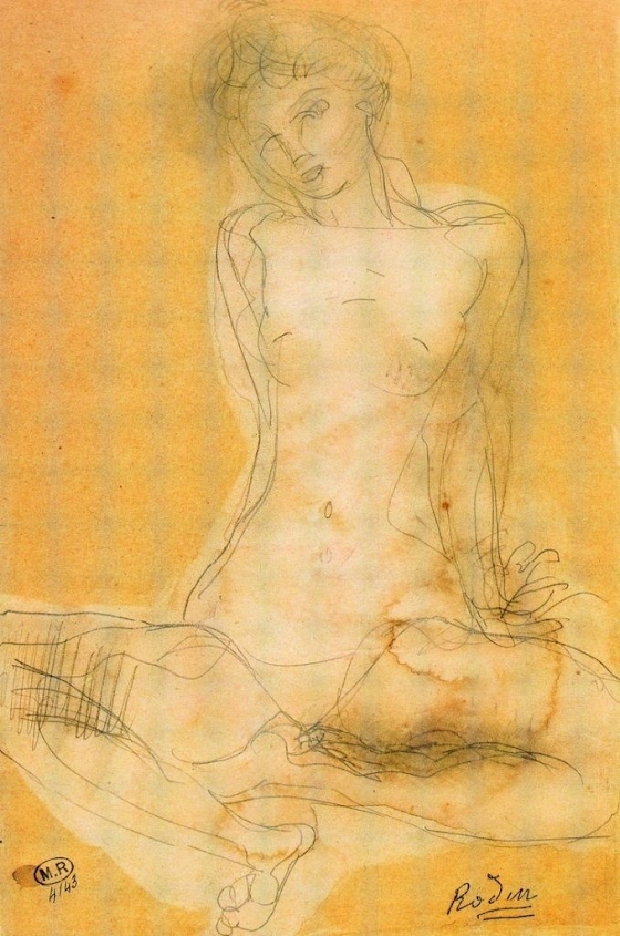 Auguste Rodin ~ Drawing of Camille Claudel
