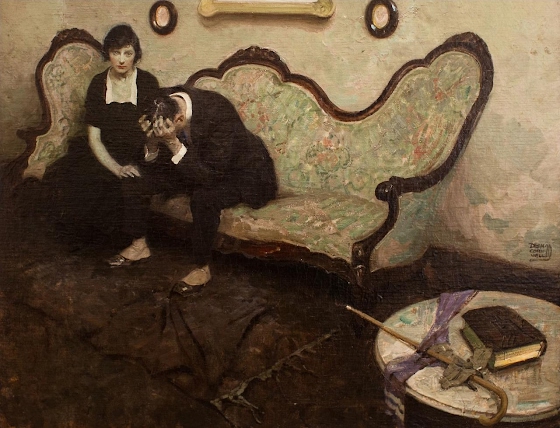 Dean Cornwell ~It's Hard to Explain Murder 