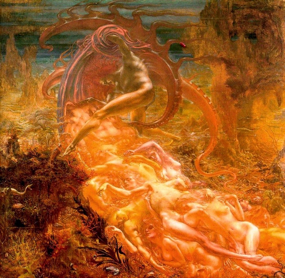 Jean Delville ~ Sathan’s Treasures