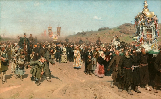 Ilya Repin ~ Religious Procession in Kursk Governorate