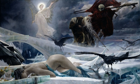 Adolf Hirémy-Hirschl ~ Ahasuerus at the End of the World