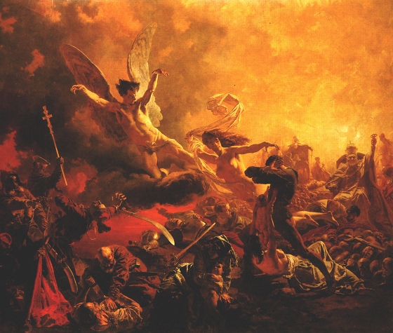 Mihály Zichy ~ The Triumph of the Genius of Destruction