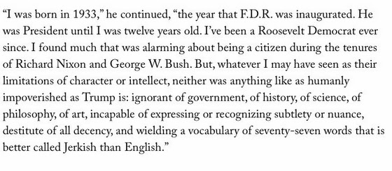 Philip Roth on Donald Trump