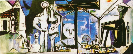 Pablo Picasso ~ The beach in Garoupe