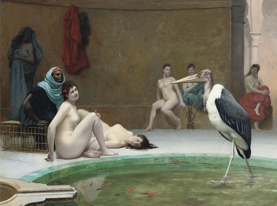 Jean-Léon Gérôme ~ The Maribou In The Harem Bath