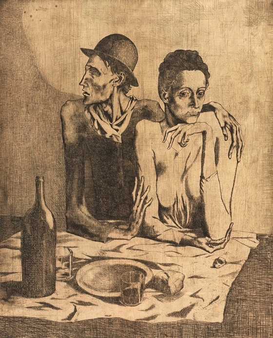 Pablo Picasso ~ The Frugal Repast